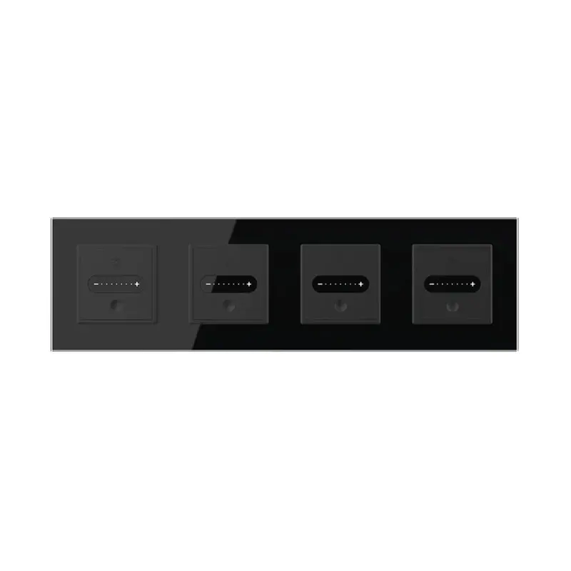 Livolo | Preto | Sr | 4 | Slide-simmer