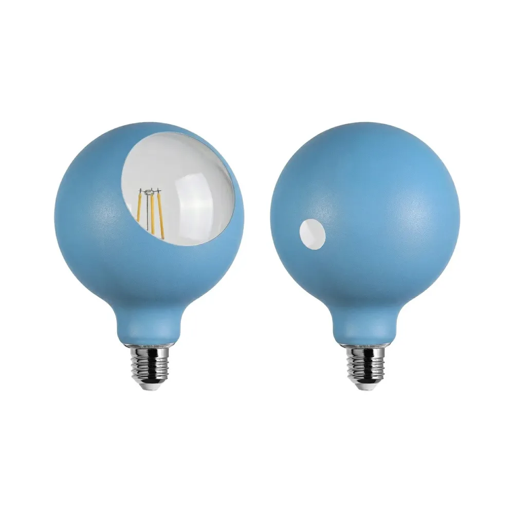 Lâmpada LED Camo G125 4,8W 806Lm E27 2700K Dimerizável - Azul