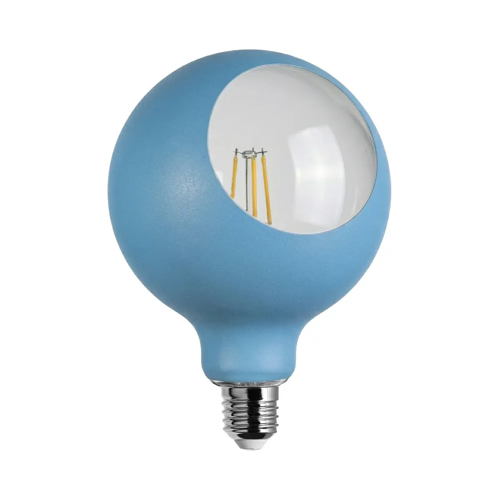 Lâmpada LED Camo G125 4,8W 806Lm E27 2700K Dimerizável - Azul
