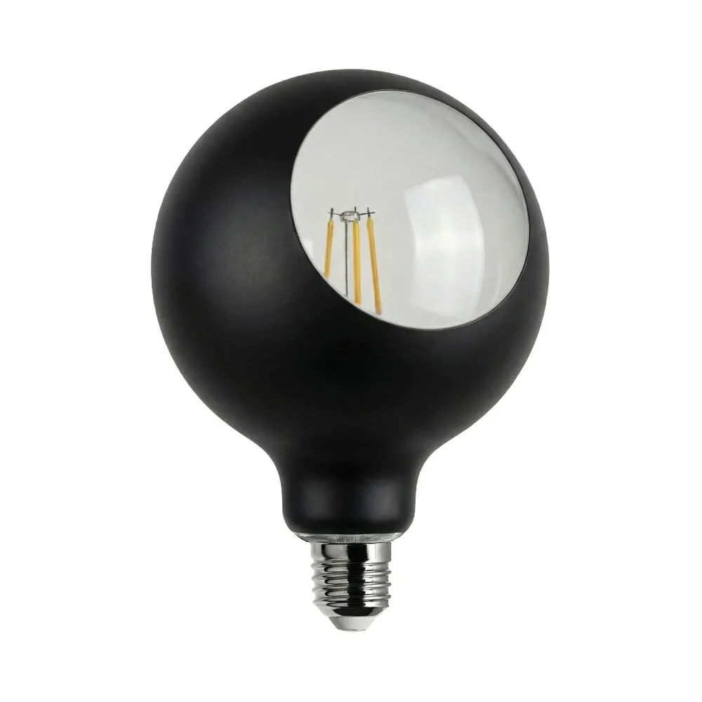Lâmpada LED Camo G125 4,8W 806Lm E27 2700K Regulável - Preto