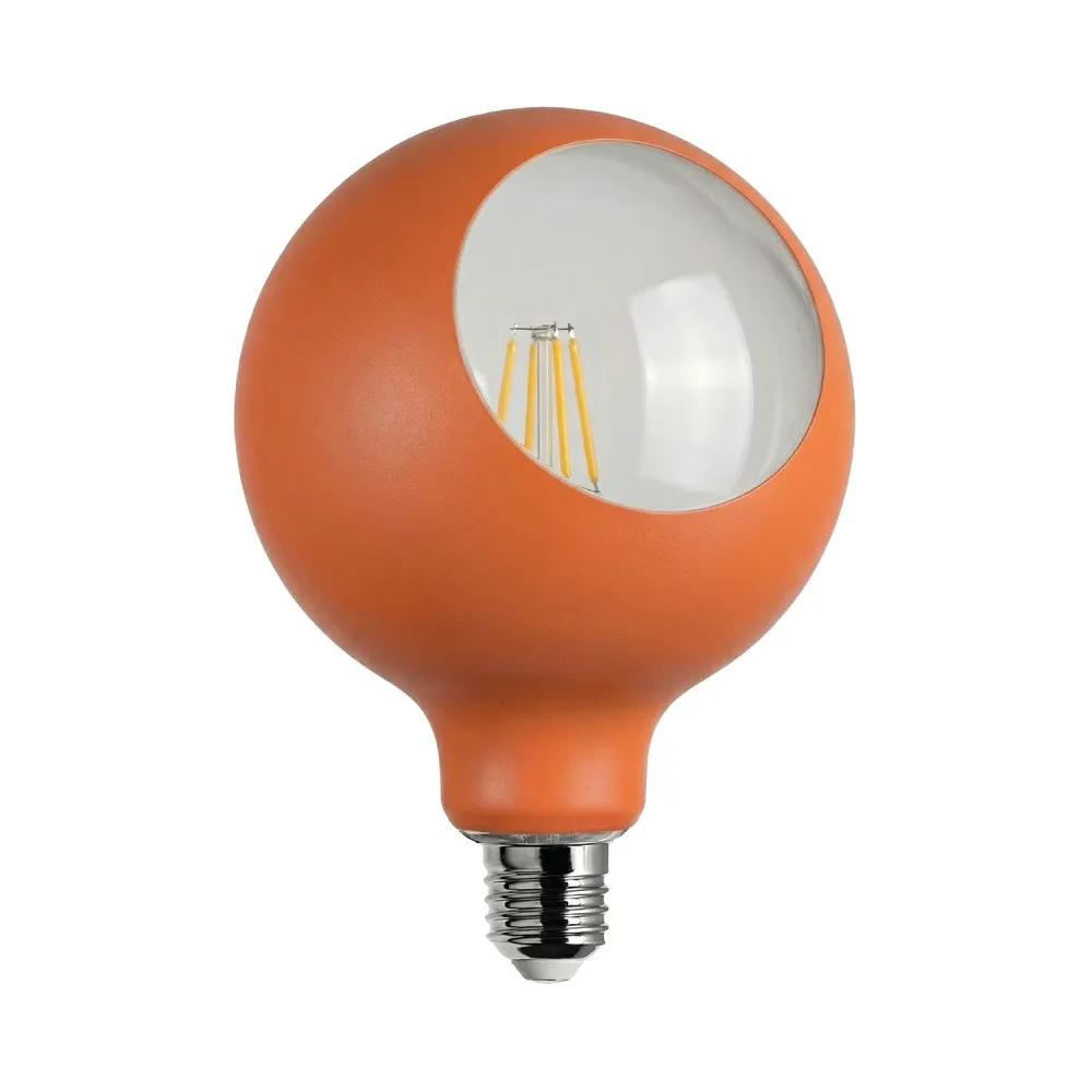 Lâmpada LED Camo G125 4,8W 806Lm E27 2700K Dimerizável - Laranja