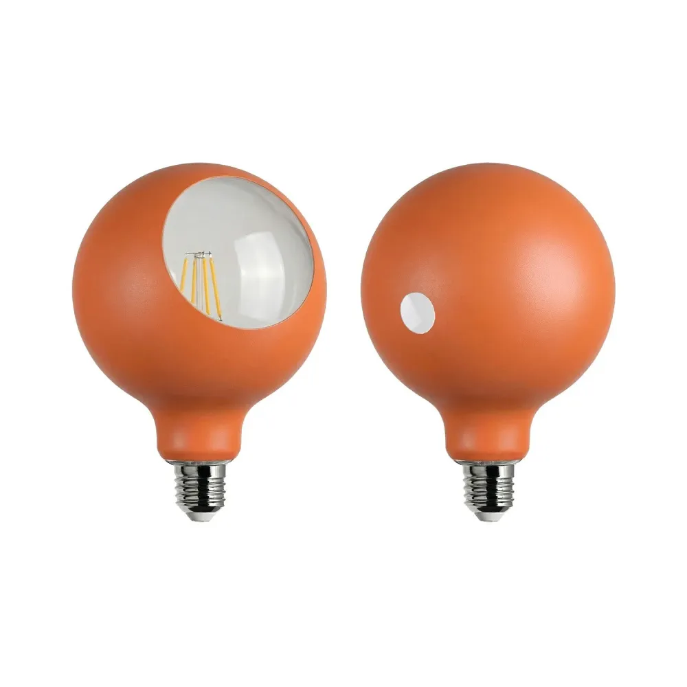 Lâmpada LED Camo G125 4,8W 806Lm E27 2700K Dimerizável - Laranja