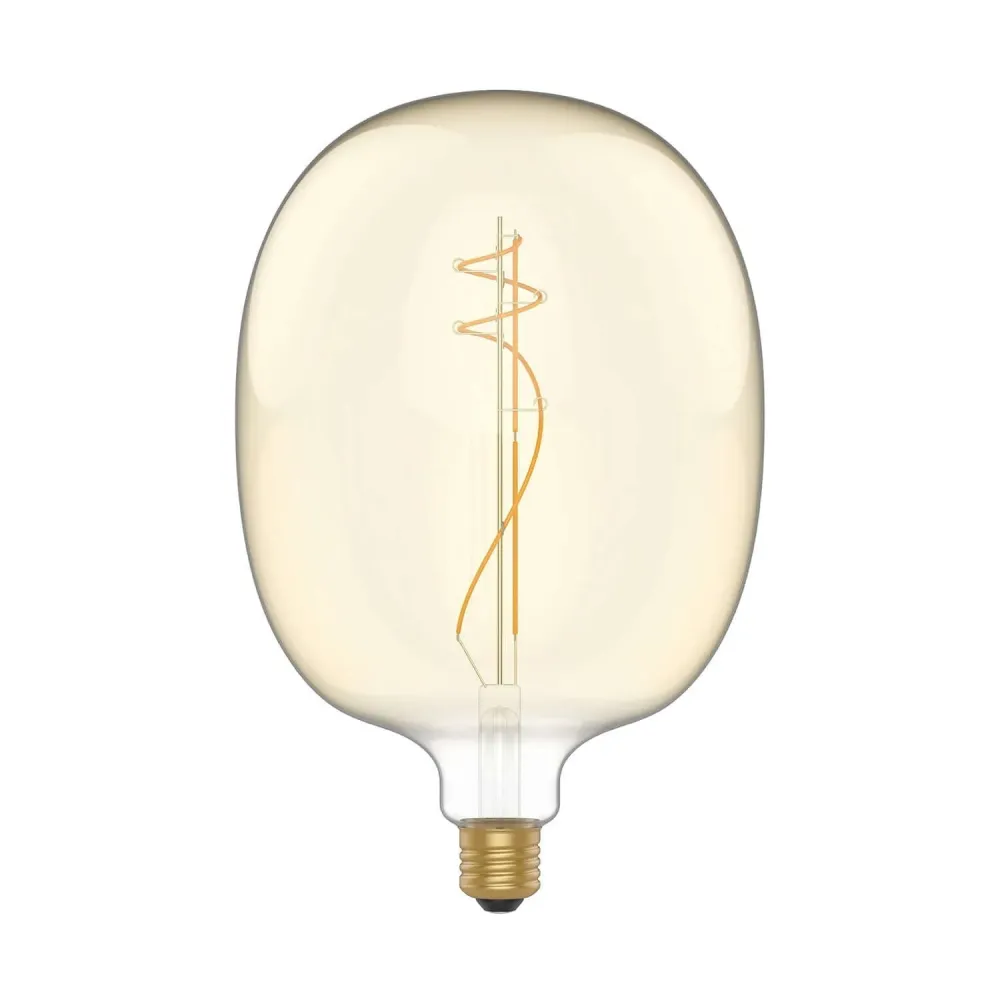 Lâmpada LED Dourada Oval 170 8,8W 806Lm E27 2200K Regulável - H04