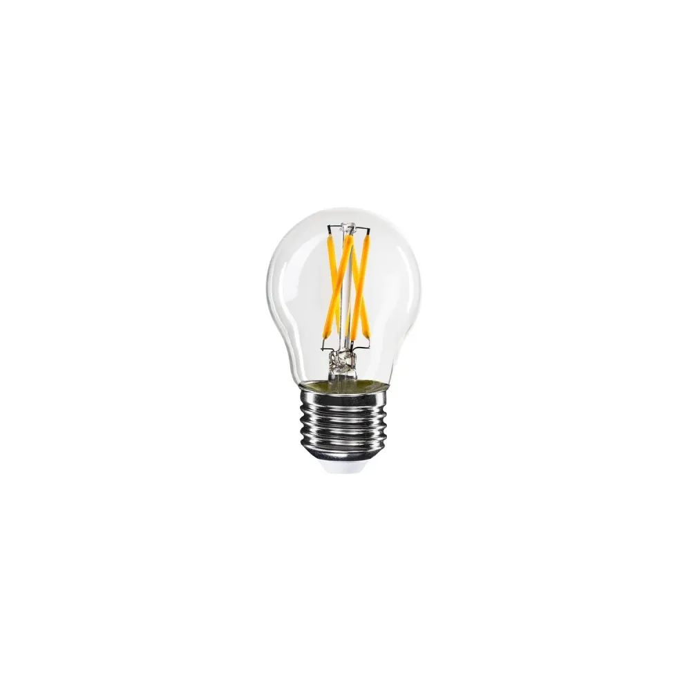 Lâmpada LED filamento cruzado Mini Globo G45 4,8W 400 lm E27 2200K Dimerizável - X01