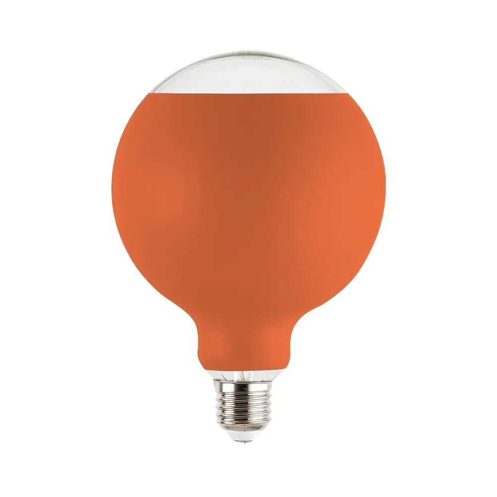 Lâmpada LED Lucia G125 4,8W 806Lm E27 2700K Regulável - Laranja