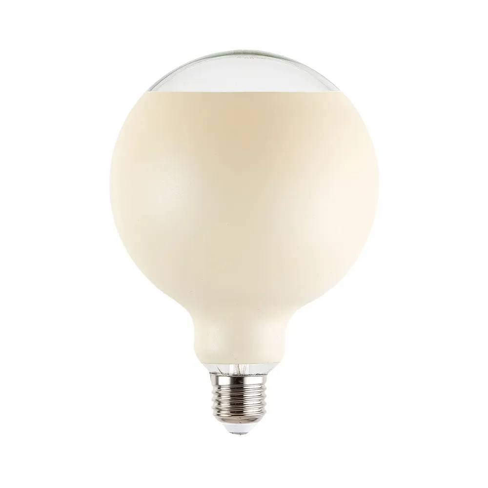 Lâmpada LED Lucia G125 4,8W 806Lm E27 2700K Dimerizável - Creme