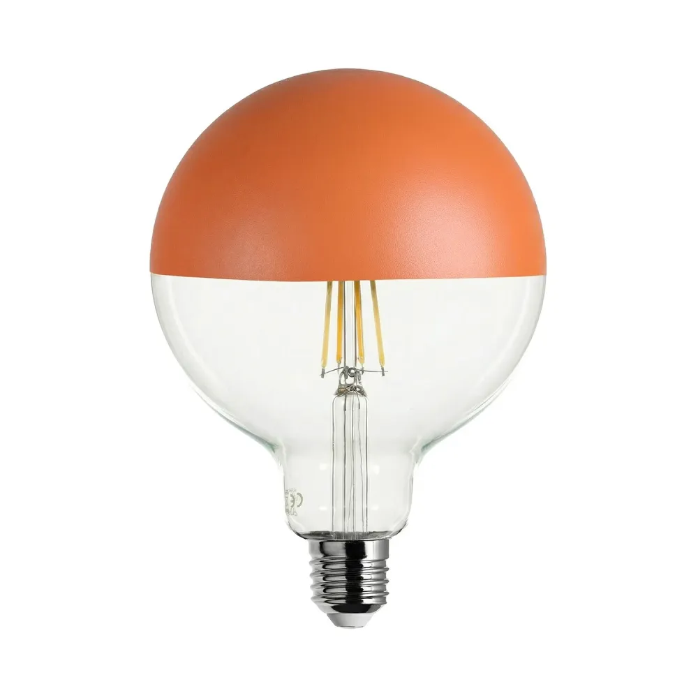 Lâmpada LED Maria G125 4,8W 806Lm E27 2700K Regulável - Laranja