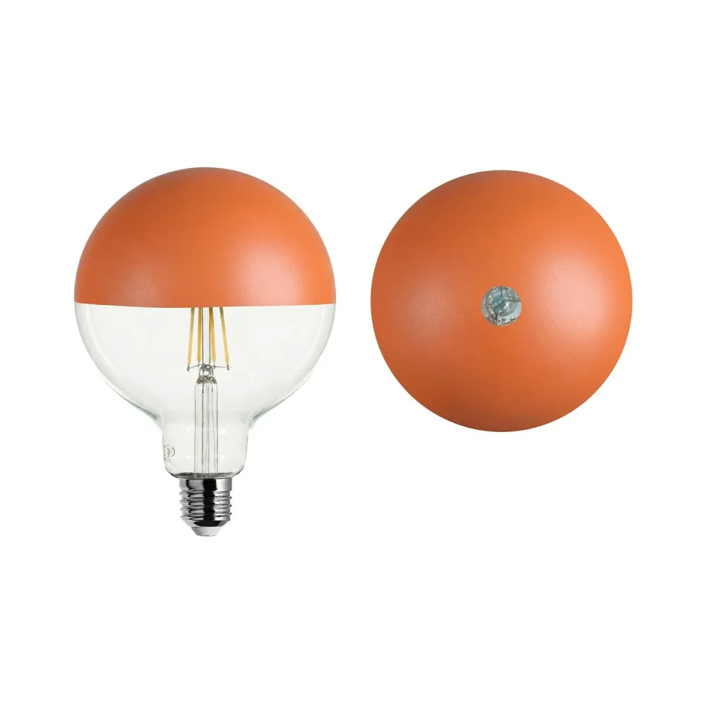 Lâmpada LED Maria G125 4,8W 806Lm E27 2700K Regulável - Laranja