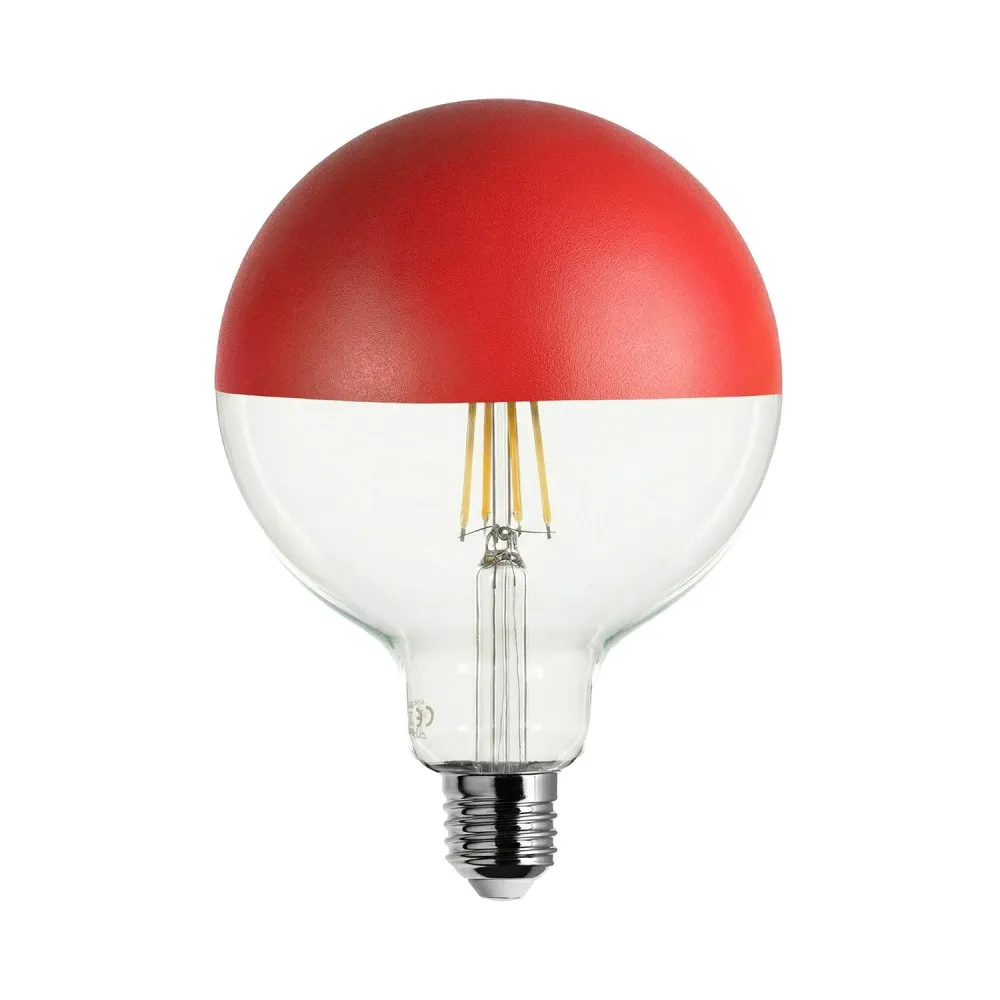 Lâmpada LED Maria G125 4,8W 806Lm E27 2700K Dimerizável - Vermelho
