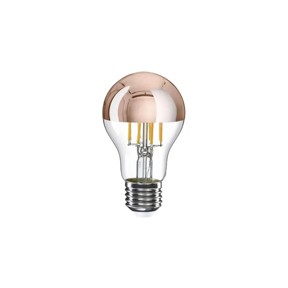 Lâmpada LED Meia Esfera Cobre Gota A60 7W 650Lm E27 2700K Regulável - A22
