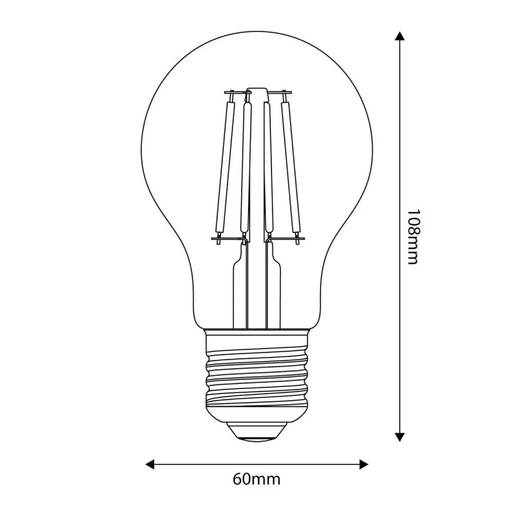 Lâmpada LED Milky Goccia A60 11W 1521Lm E27 2700K Regulável - M09