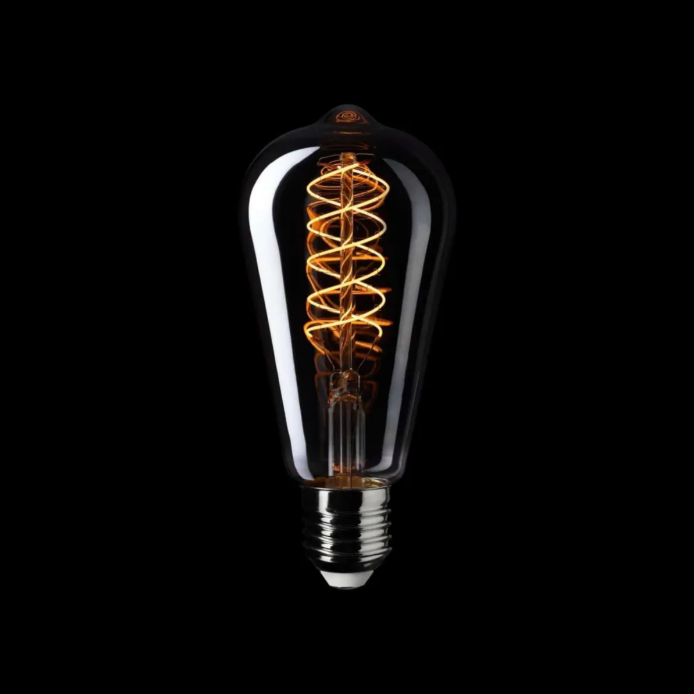 Lâmpada LED Smoky Edison ST64 4,8W 250Lm E27 1800K Regulável - D02