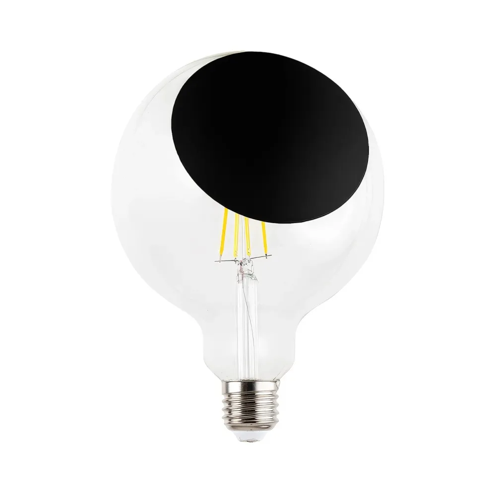 Lâmpada LED Sofia G125 4,8W 806Lm E27 2700K Dimerizável - Preto