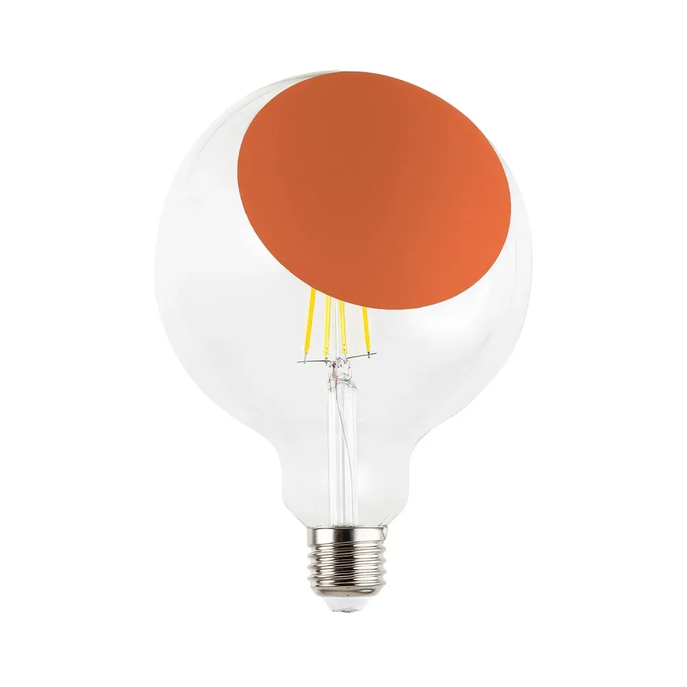 Lâmpada LED Sofia G125 4,8W 806Lm E27 2700K Dimerizável - Laranja
