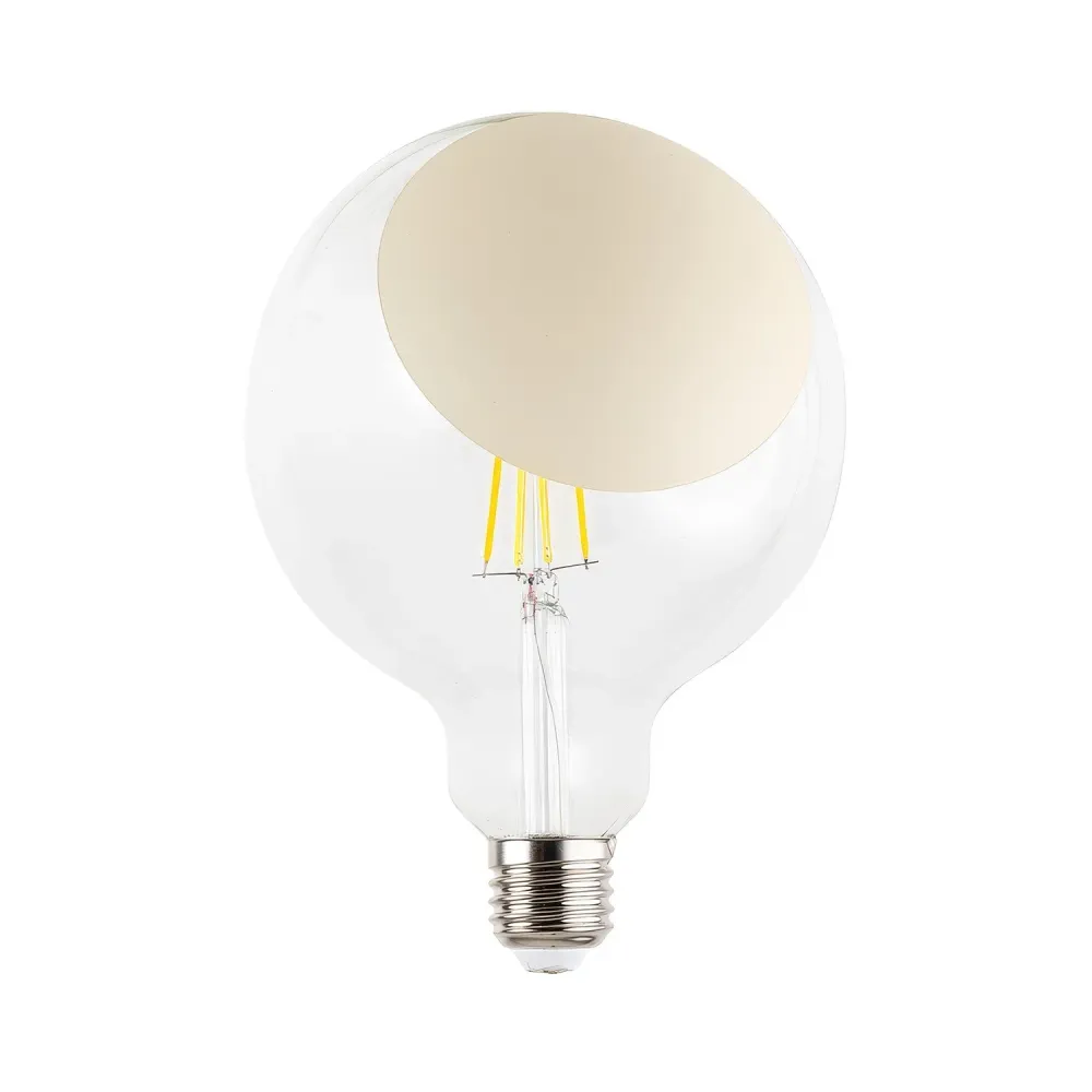 Lâmpada LED Sofia G125 4,8W 806Lm E27 2700K Dimerizável - Creme