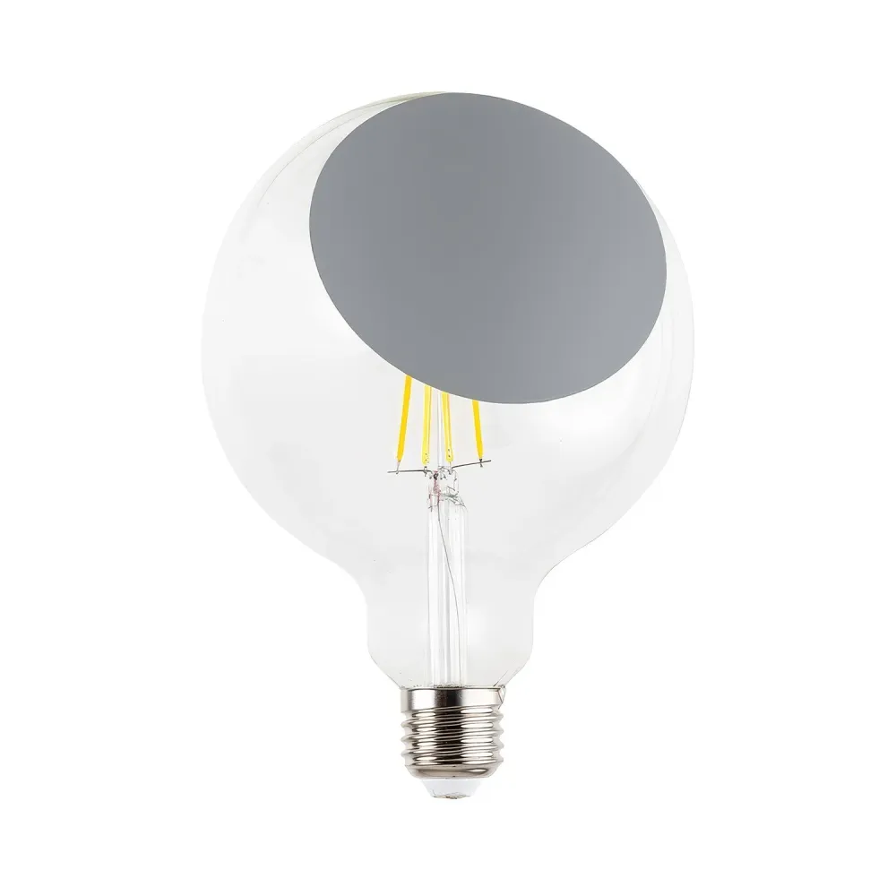 Lâmpada LED Sofia G125 4,8W 806Lm E27 2700K Dimerizável - Cinza