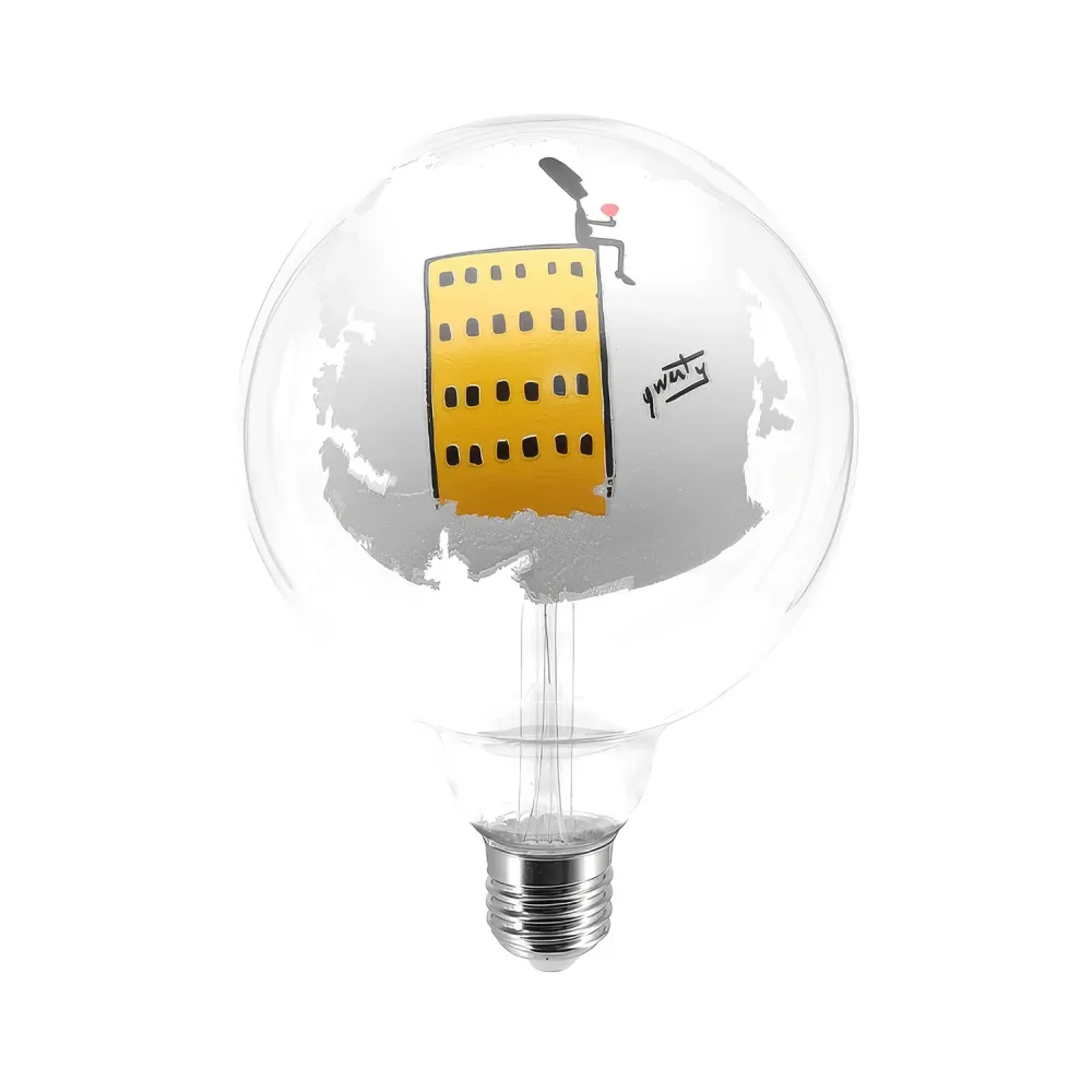 Lâmpada LED Tattoo Grattacielo G125 4,5W 470Lm E27 2700K Dimerizável