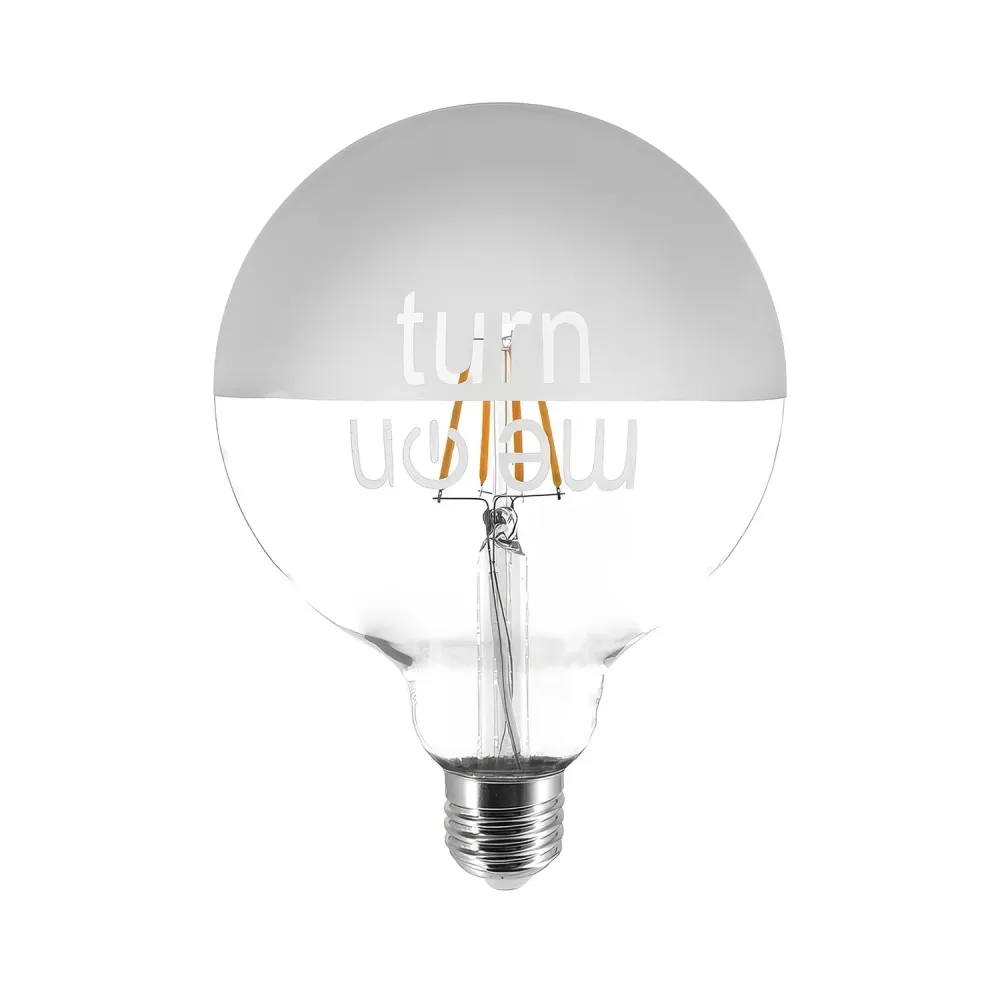 Lâmpada LED Tattoo "Turn Me On" G125 4,5W 470Lm E27 2700K Dimmerável