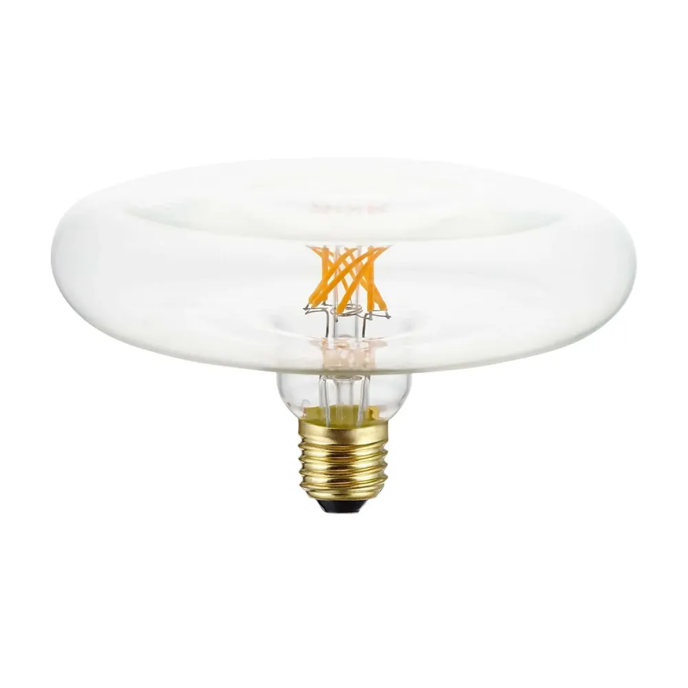 Lâmpada LED Transparente DASH D170 filamento twisted 6W 610Lm E27 2700K Regulável