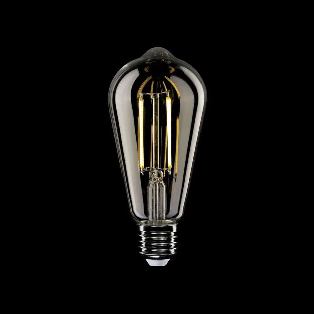 Lâmpada LED Transparente Edison ST64 7W 806Lm E27 2700K Regulável - T02