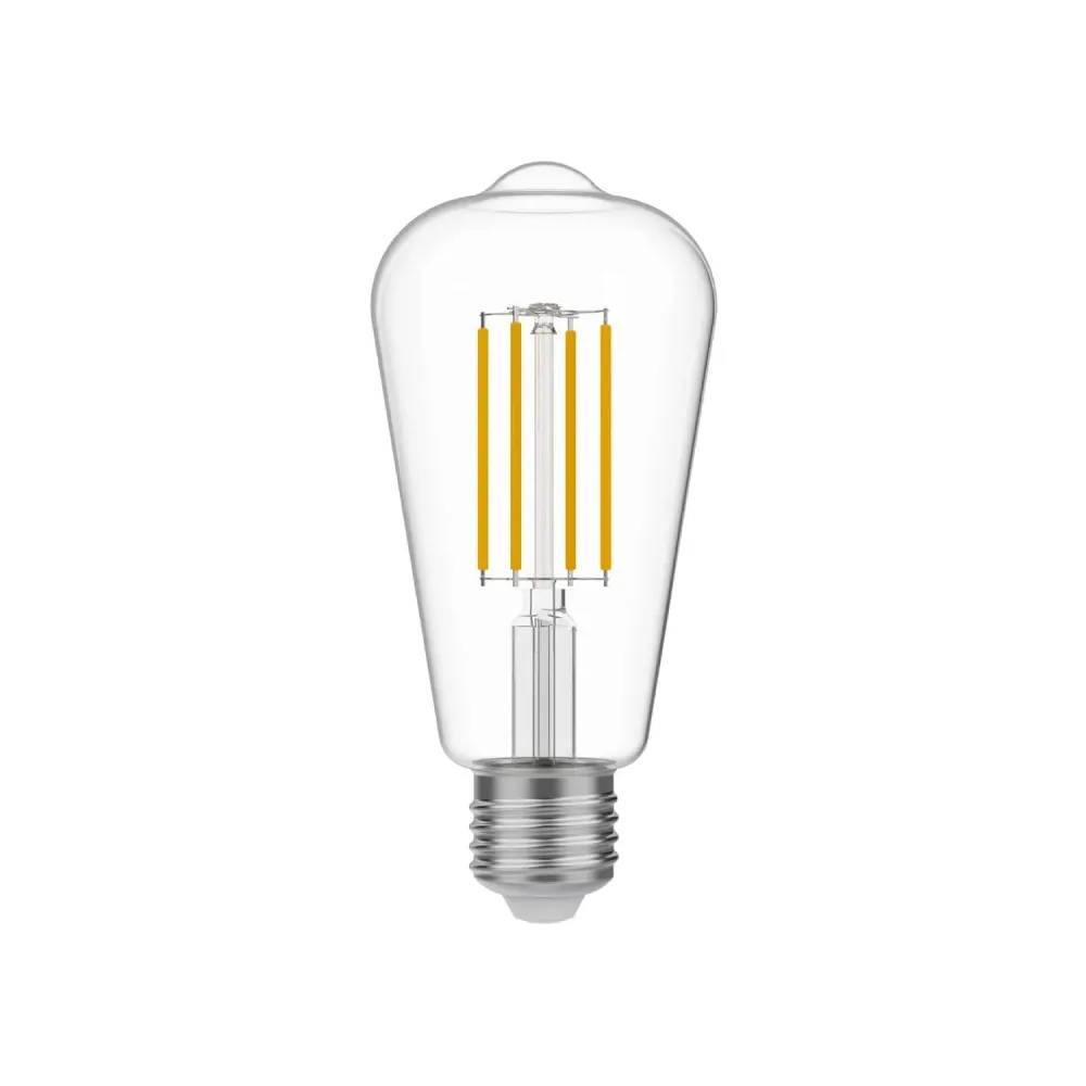 Lâmpada LED Transparente Edison ST64 7W 806Lm E27 2700K Regulável - T02