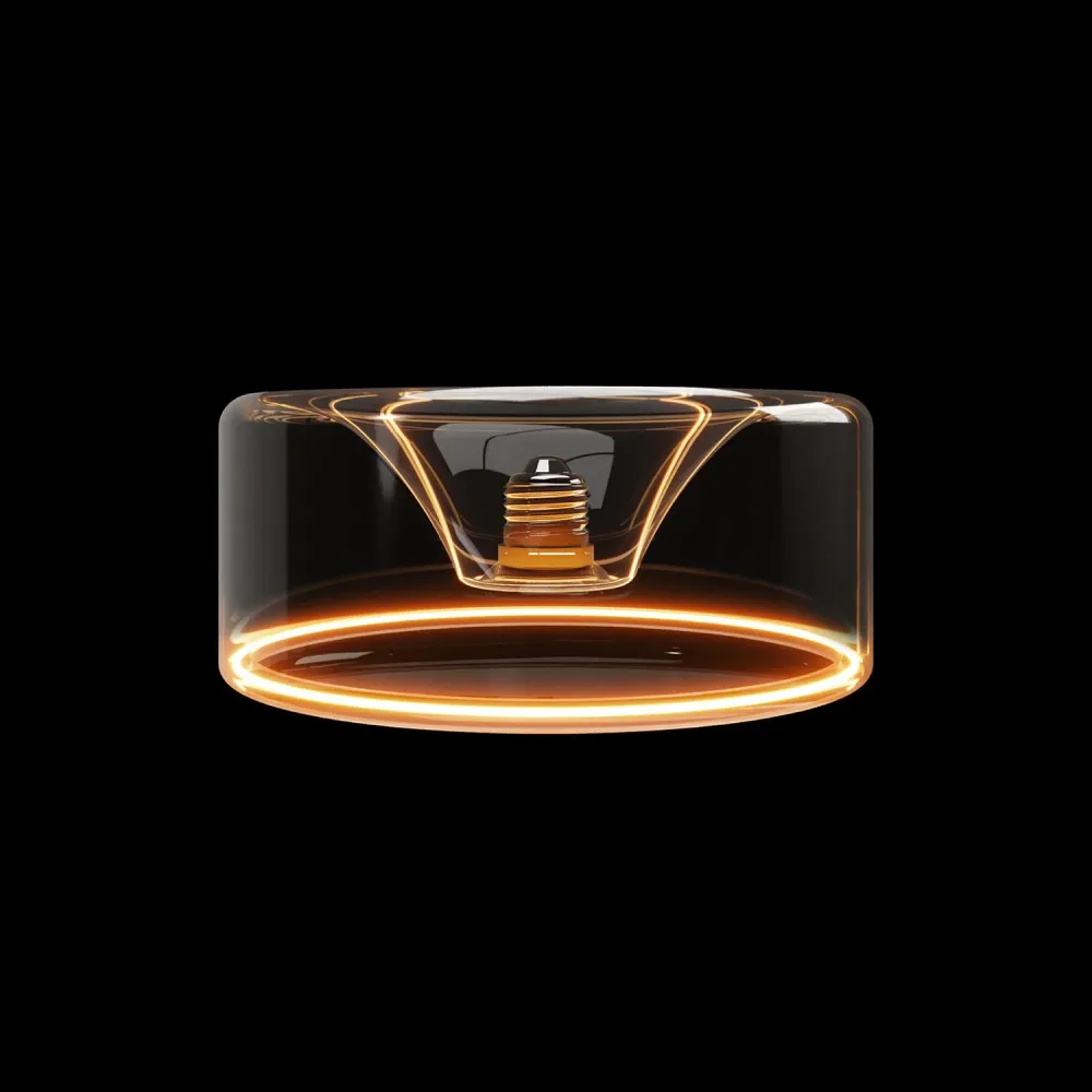 Lâmpada LED Transparente Ghost Line CRI 90 Donut Embutido 5,5W 480Lm E26 120V 2200K Regulável - G02