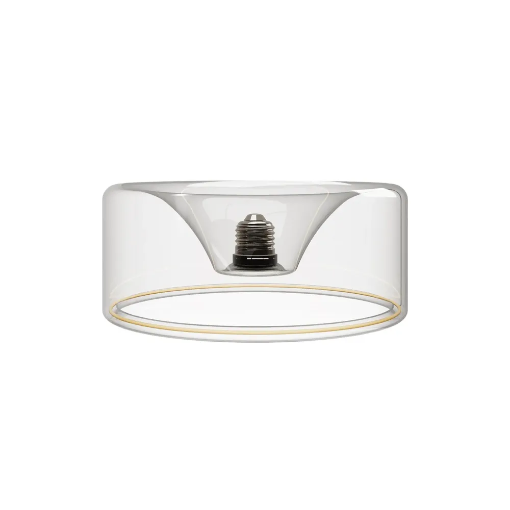Lâmpada LED Transparente Ghost Line CRI 90 Donut Embutido 5,5W 480Lm E26 120V 2200K Regulável - G02