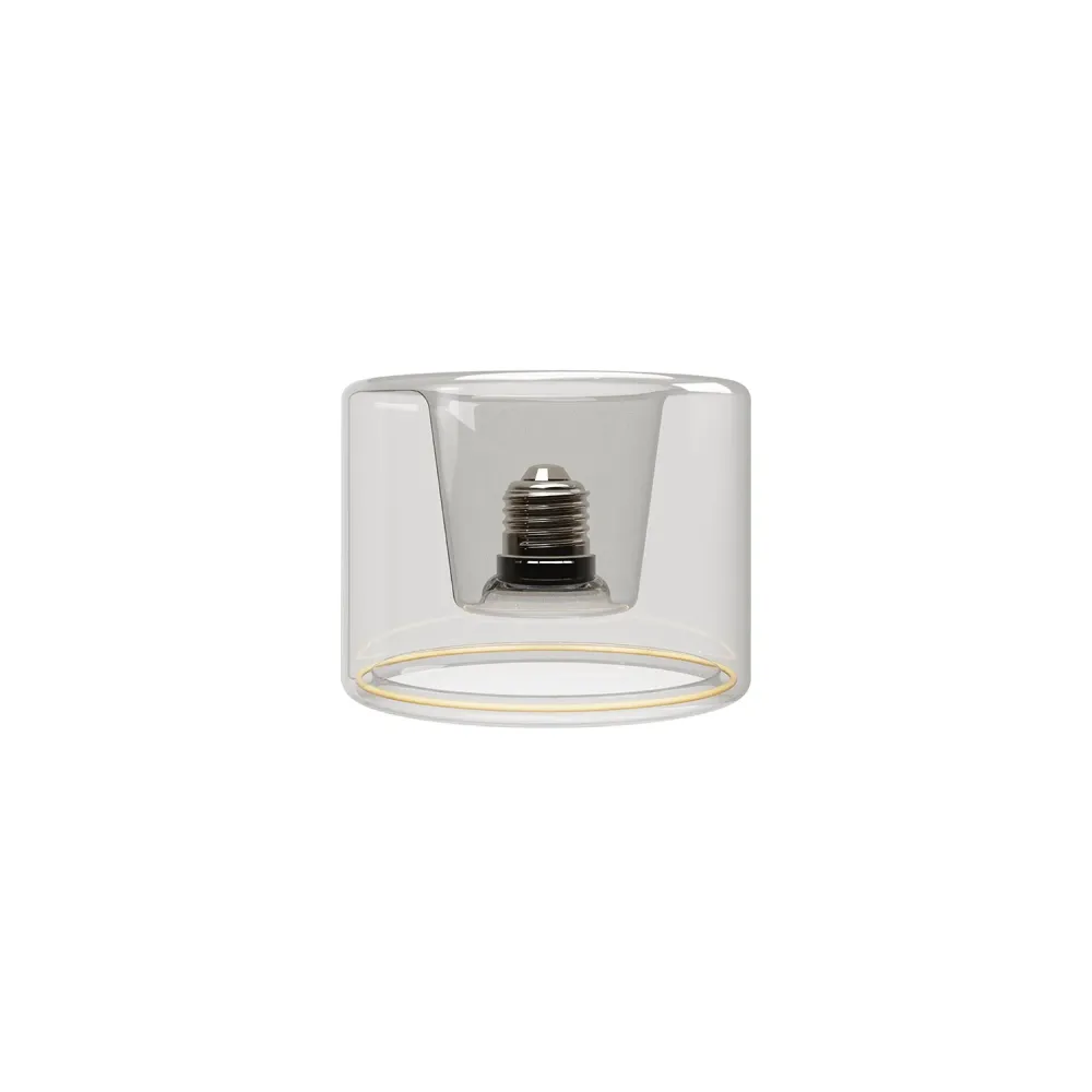 Lâmpada LED Transparente Ghost Line CRI 90 Mini Donut Embutido 5,5W 450Lm E26 120V 2200K Regulável - G03