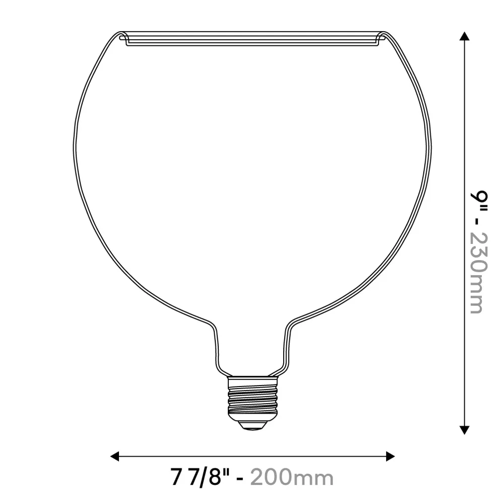 Lâmpada LED Transparente Ghost Line CRI 90 G8 5,5W 380Lm E26 120V 2200K Regulável - G06