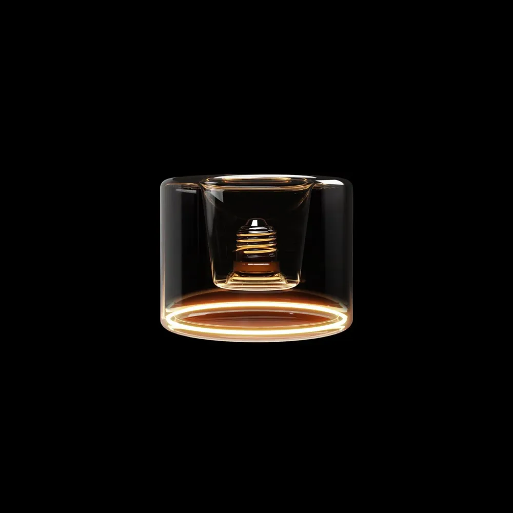 Lâmpada LED Transparente Ghost Line CRI 90 Mini Donut Embutido 5,5W 450Lm E26 120V 2200K Regulável - G03