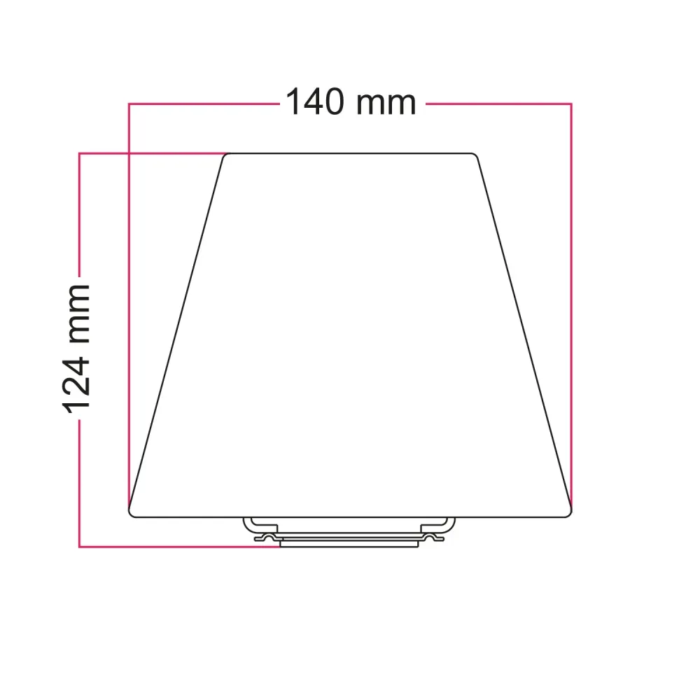 Mini abajur Impero com encaixe E27 para candeeiro de mesa ou aplique de parede - Tecido branco