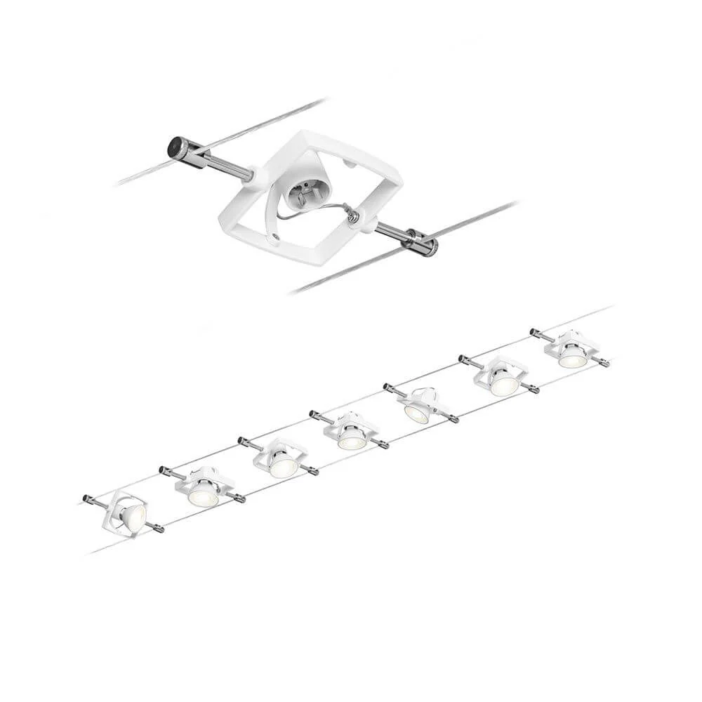 Sistema de cabos Conjunto completo Tech com 7 pontos brancos