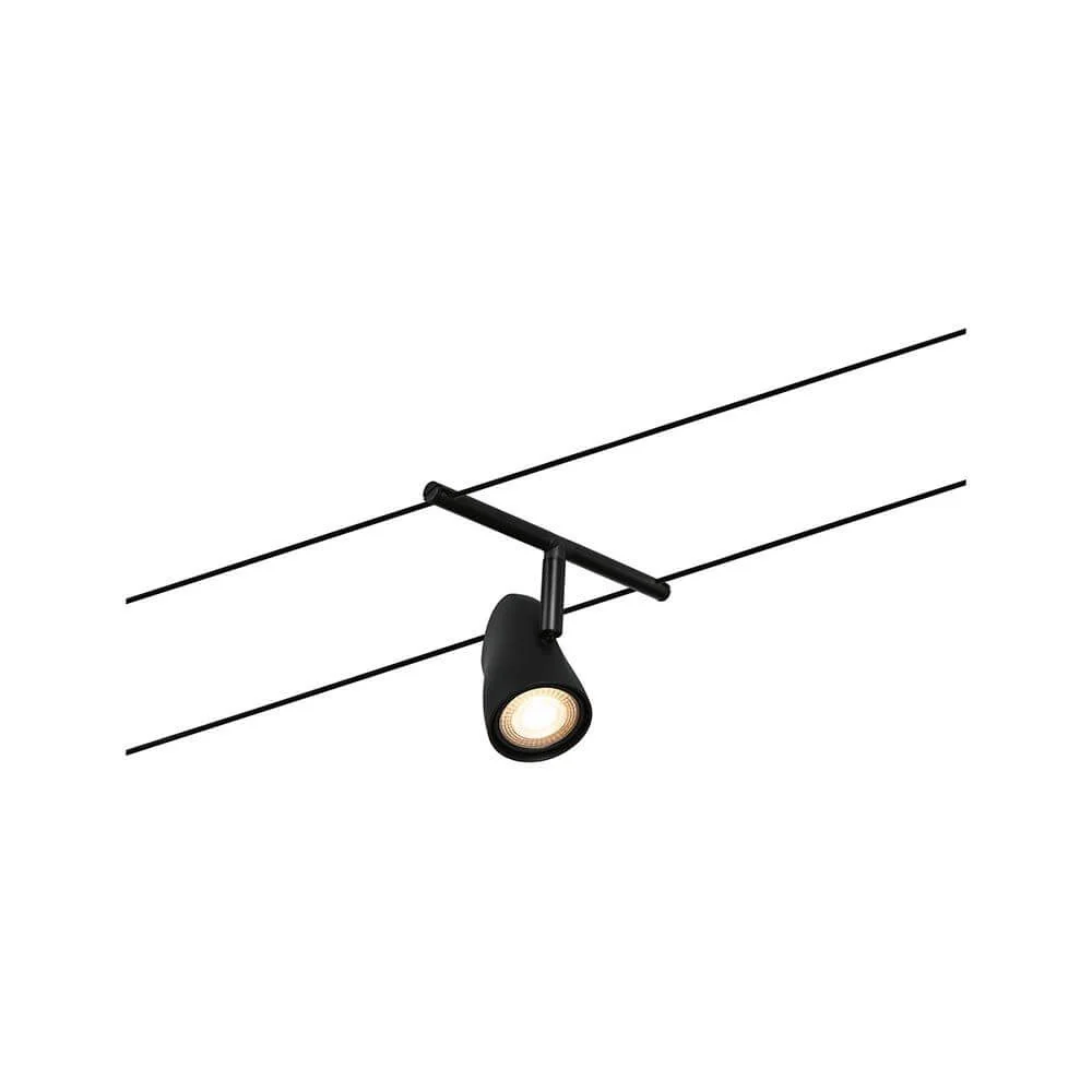 Sistema de cabos CorDuo Conjunto básico Cup preto mate, cromado
