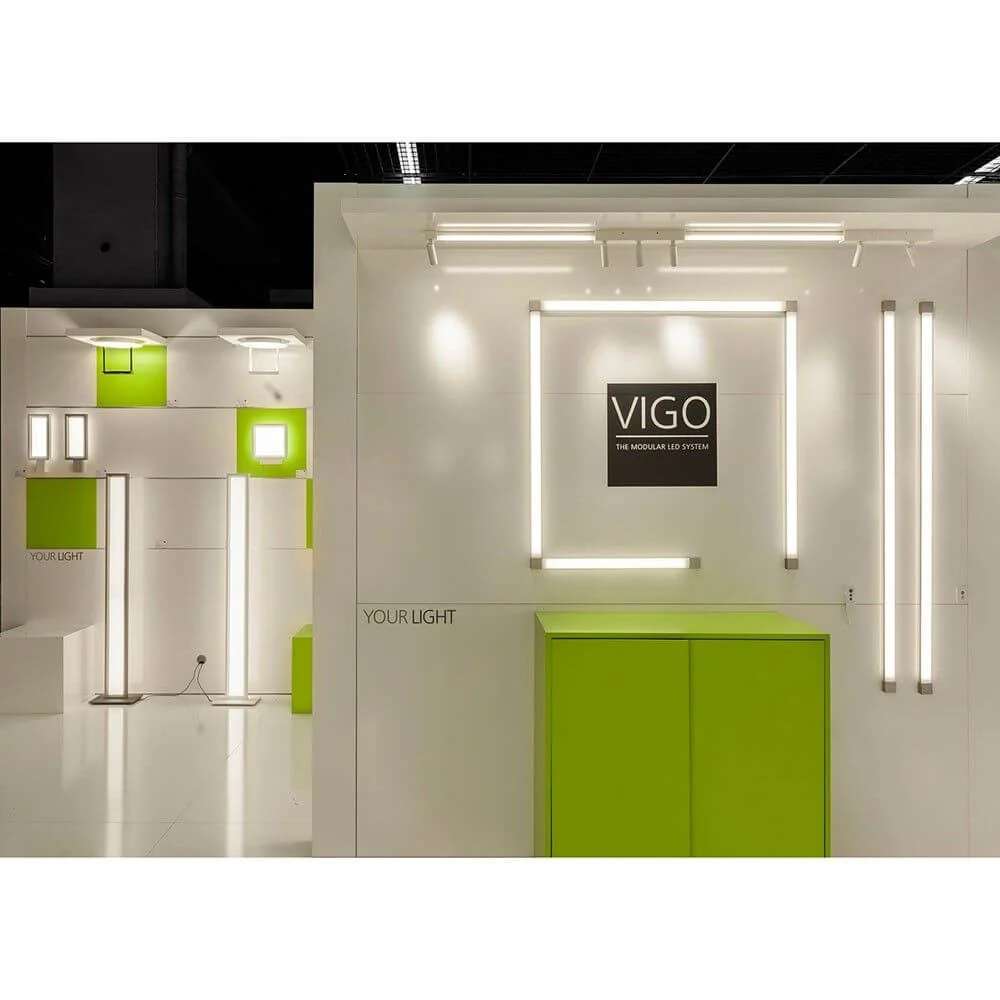 Sistema Vigo 2 Série de módulo de linha e alojamento final Alu-Matt
