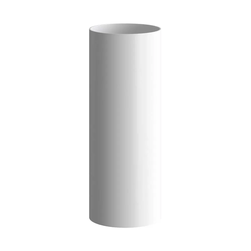 Tub-E12, tubo projetor com casquilho E12 de dupla anilha - Branco fosco