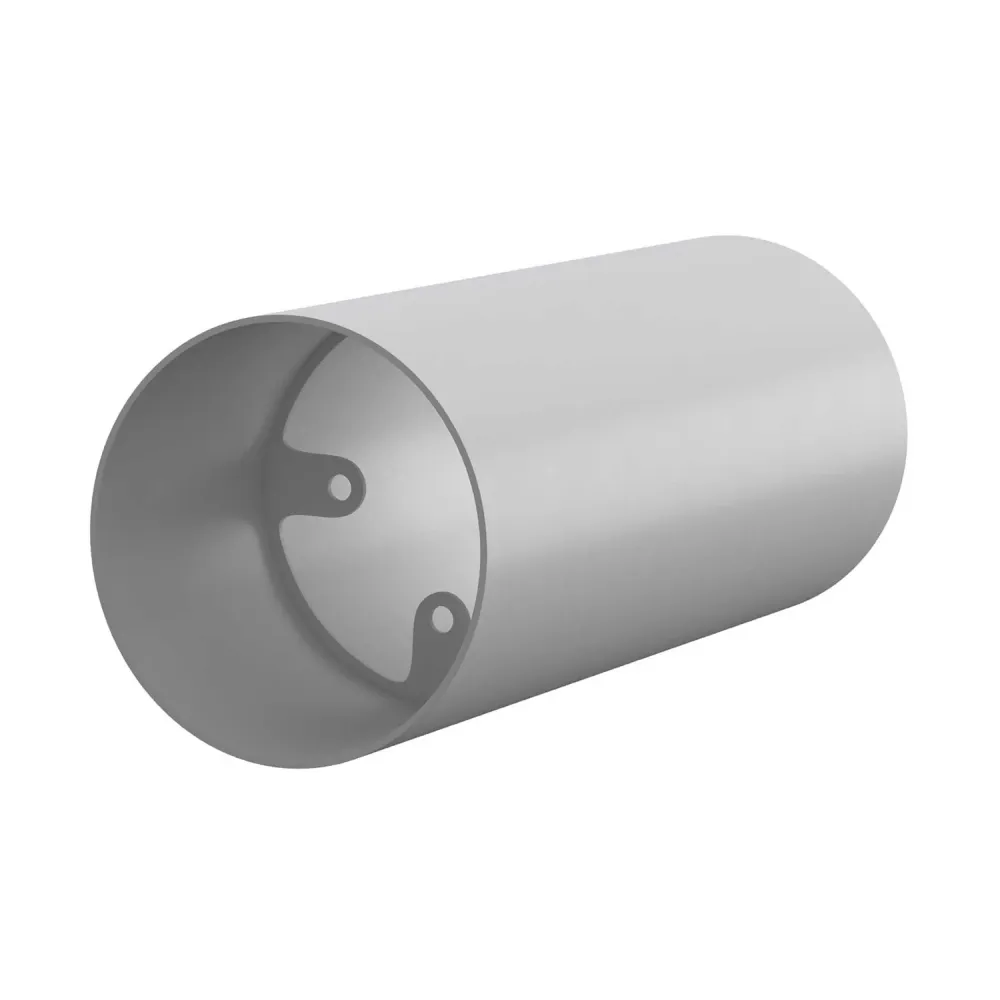 Tub-E12, tubo projetor com casquilho E12 de dupla anilha - Branco fosco