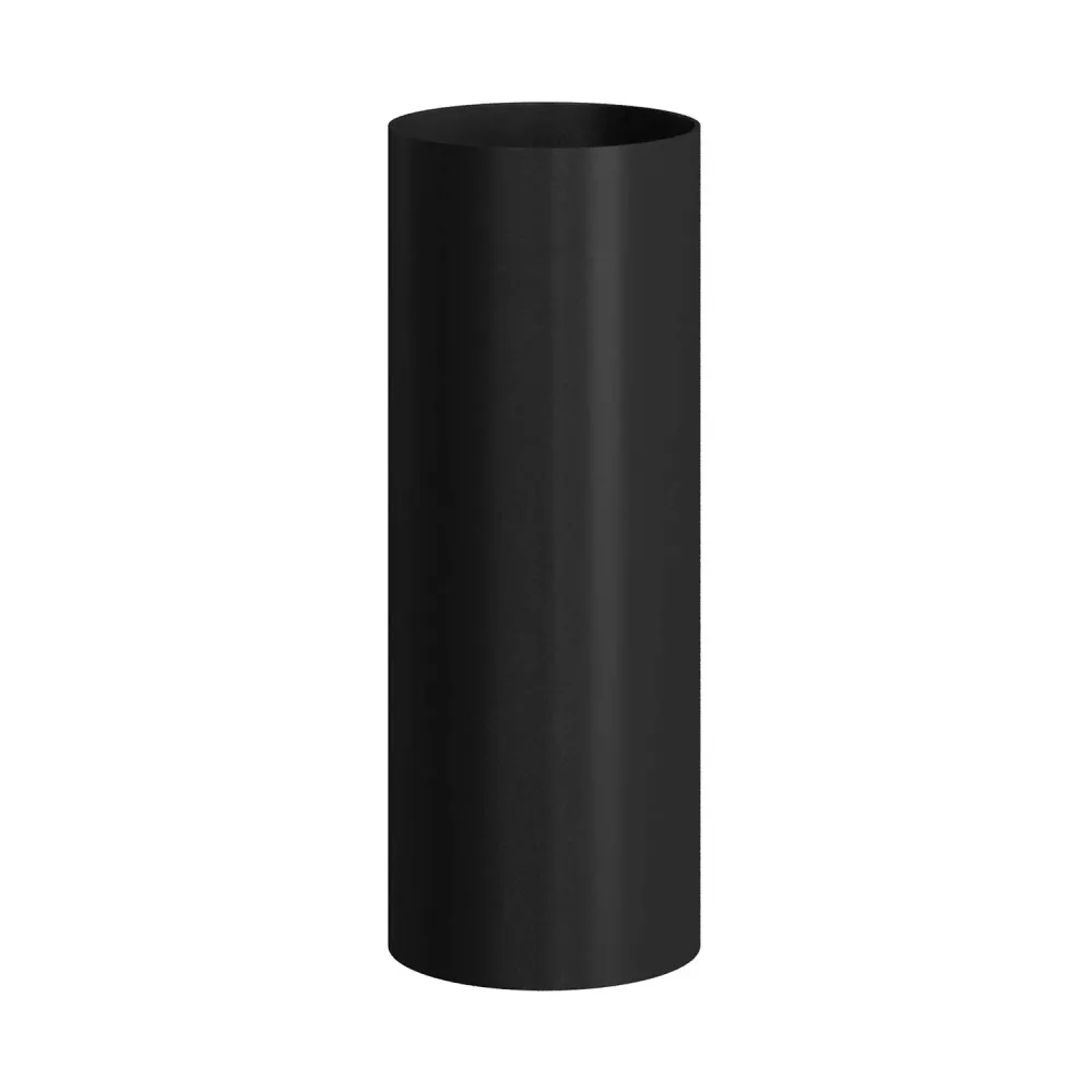 Tub-E12, tubo spot com soquete E12 de dupla anilha - Preto