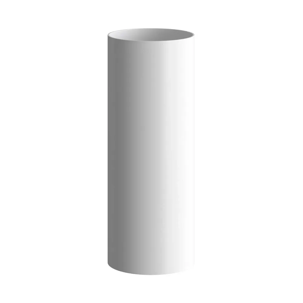 Tub-E14, tubo em metal para foco com casquilho de dupla rosca E14 - Branco mate