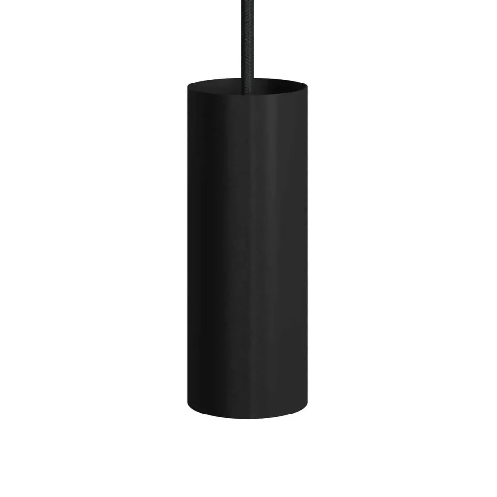 Tub-E14, tubo em metal para foco com casquilho de dupla argola E14 - Preto