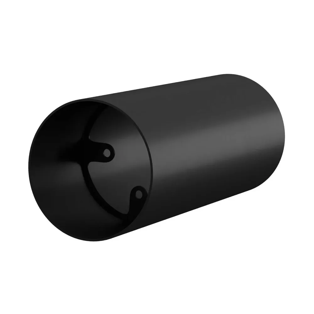 Tub-E14, tubo em metal para foco com casquilho de dupla argola E14 - Preto