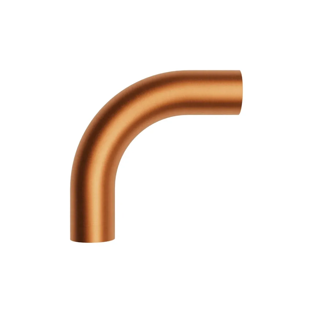 Tubo curvo de extensão 5 cm em metal - Cobre acetinado
