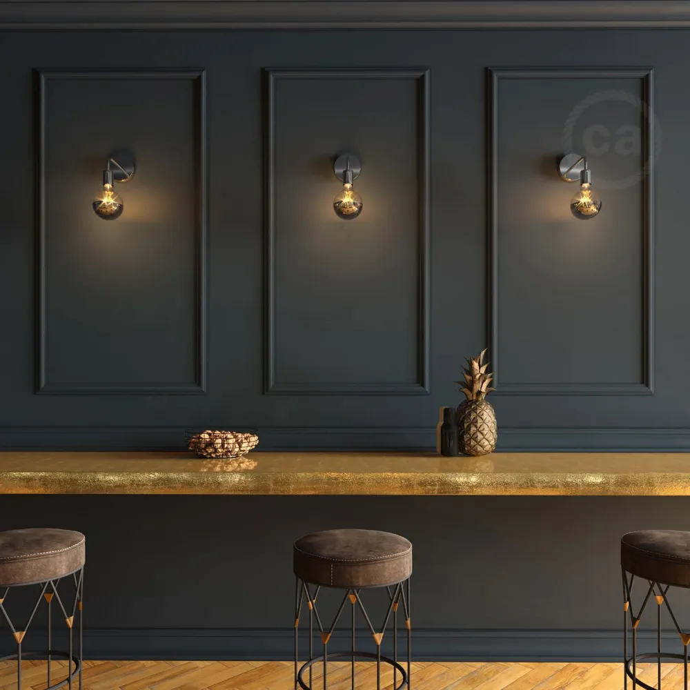 Tubo curvo de extensão 14 cm em metal - Cromado