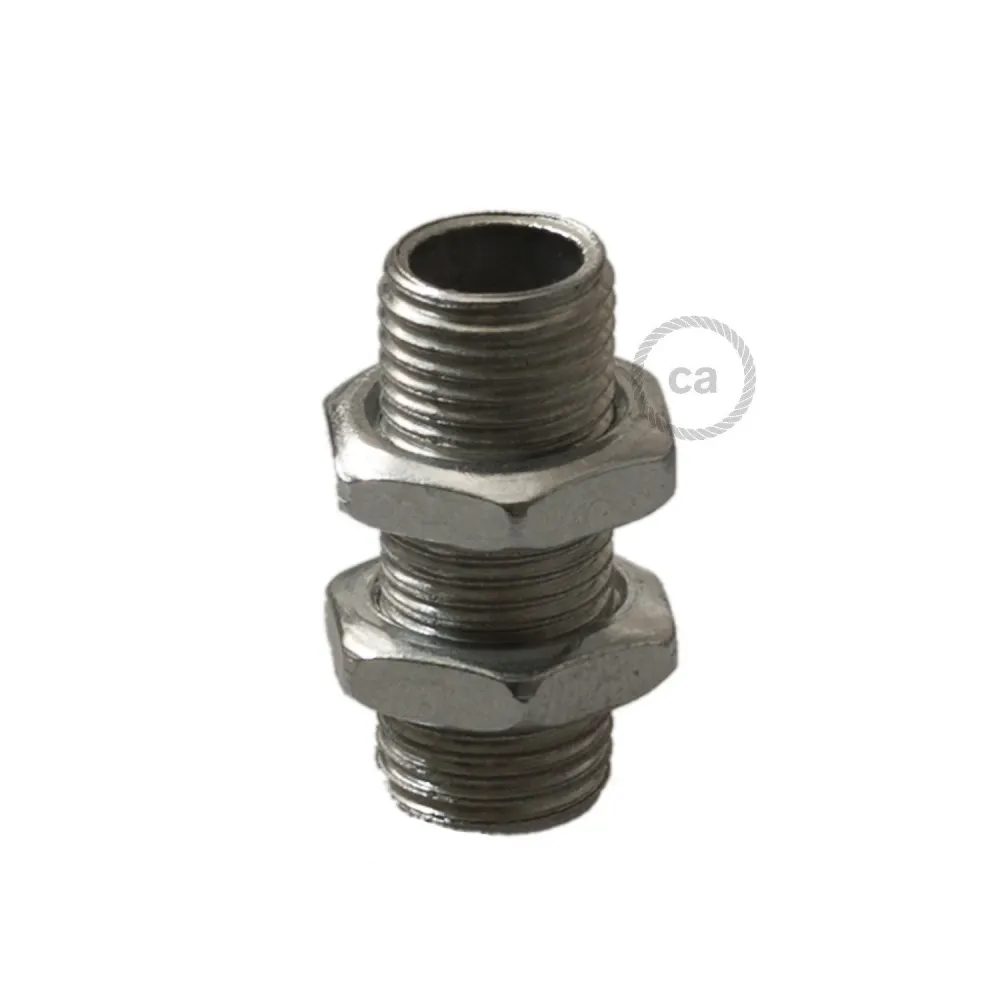 Tubo roscado M10x1 h.25mm com porcas