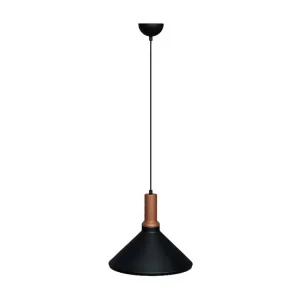 Candeeiro Suspenso Firenze, Preto, Cobre, 32 x 32 x 80 cm, EPIKASA