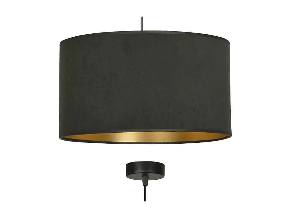 Candeeiro Suspenso Hilde, Preto, 35x100x35 cm, EPIKASA