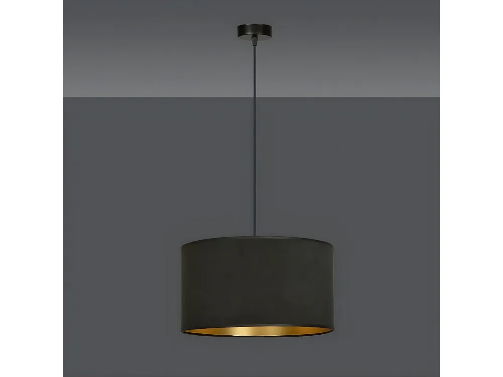 Candeeiro Suspenso Hilde, Preto, 35x100x35 cm, EPIKASA