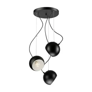 Candeeiro Suspenso Inez, Preto, 86x44x44 cm, EPIKASA