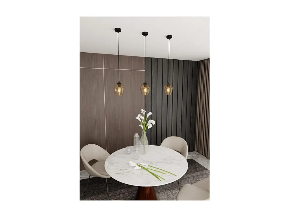 Candeeiro Suspenso Istar, Âmbar, 14x100x14 cm, EPIKASA