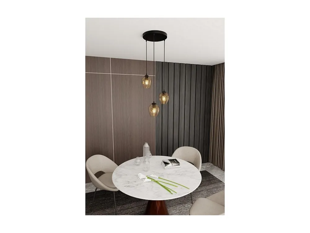 Candeeiro Suspenso Istar, Âmbar, 40x100x40 cm, EPIKASA