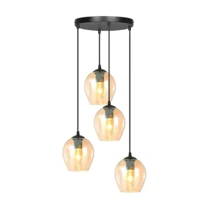 Candeeiro Suspenso Istar, Âmbar, 40x100x40 cm, EPIKASA